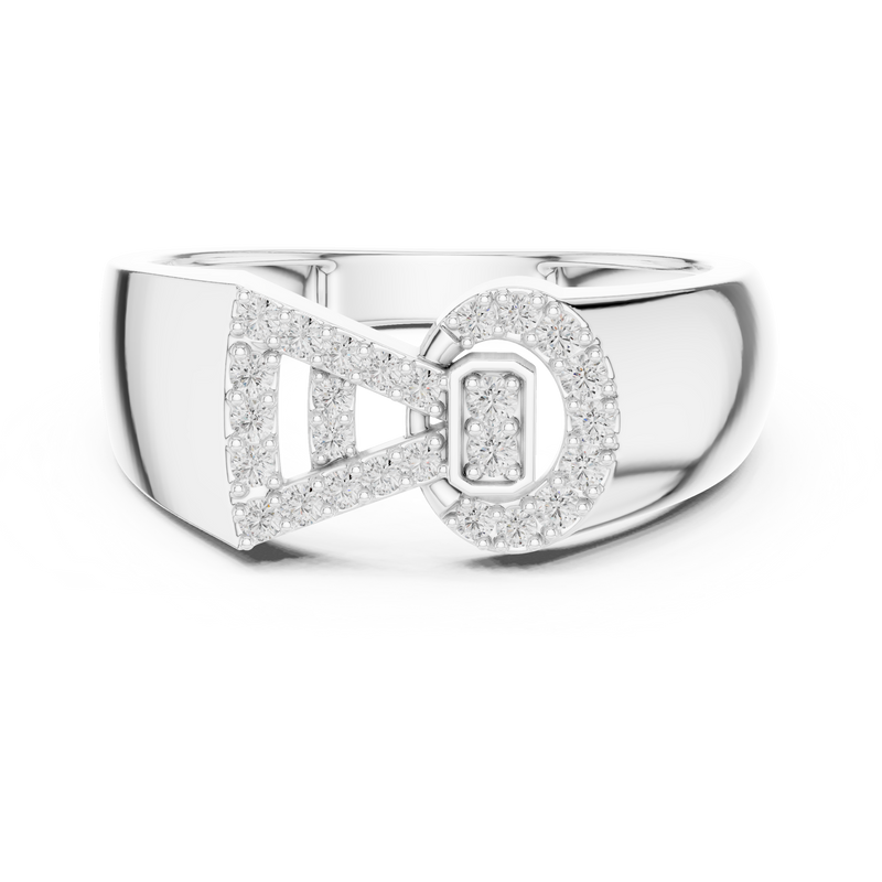 Ladies Ring LR-01 (40) - White Gold - Image