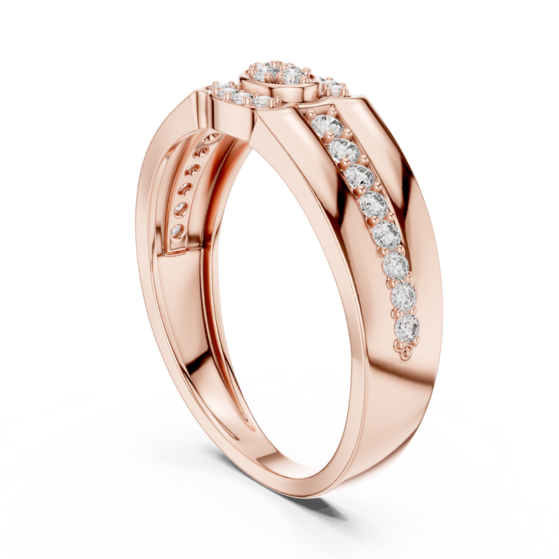 Ladies Ring LR-01 (41) - Rose Gold - Image