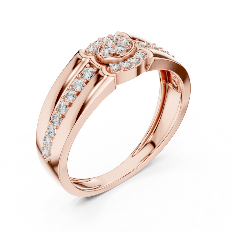 Ladies Ring LR-01 (41) - Rose Gold - Image