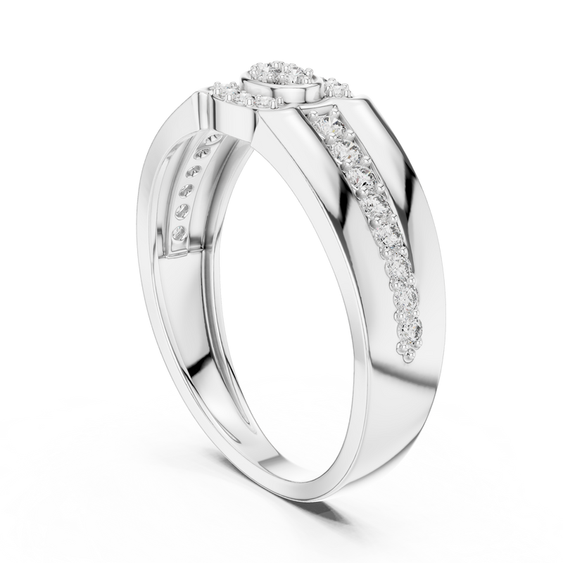 Ladies Ring LR-01 (41) - White Gold - Image