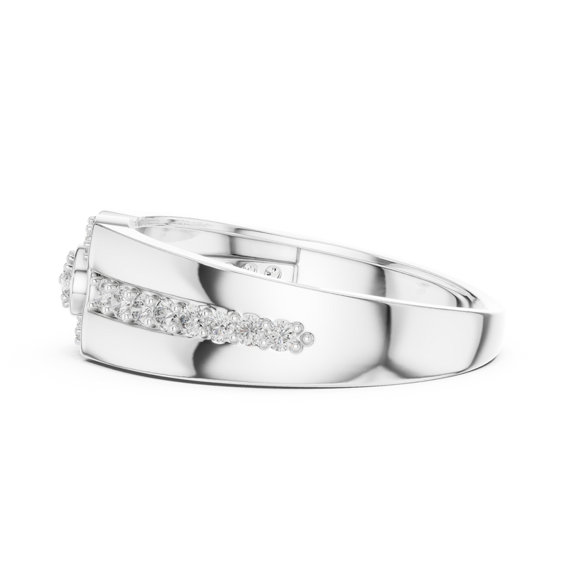 Ladies Ring LR-01 (41) - White Gold - Image