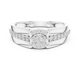 Ladies Ring LR-01 (41) - White Gold - Image
