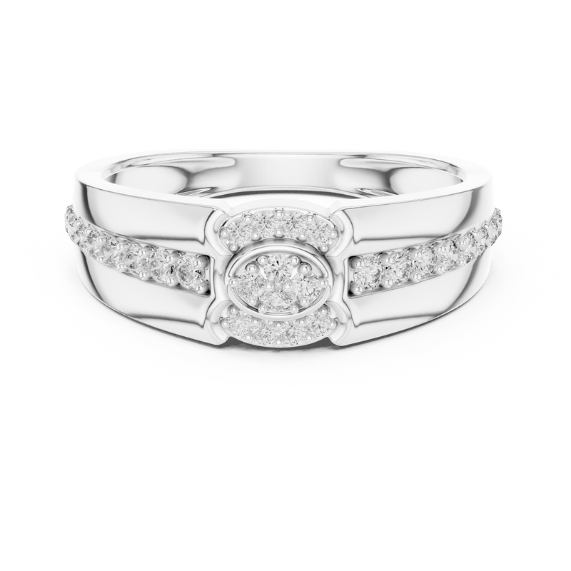 Ladies Ring LR-01 (41) - White Gold - Image