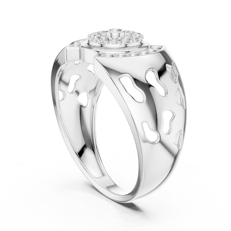 Ladies Ring LR-01 (42) - White Gold - Image