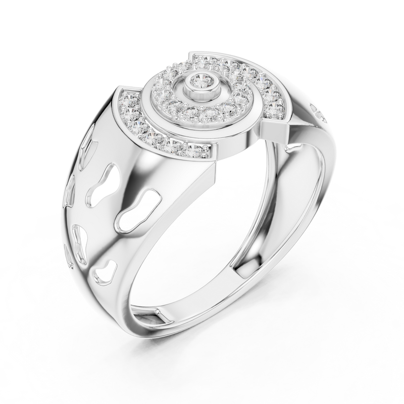 Ladies Ring LR-01 (42) - White Gold - Image