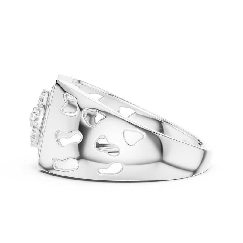 Ladies Ring LR-01 (42) - White Gold - Image