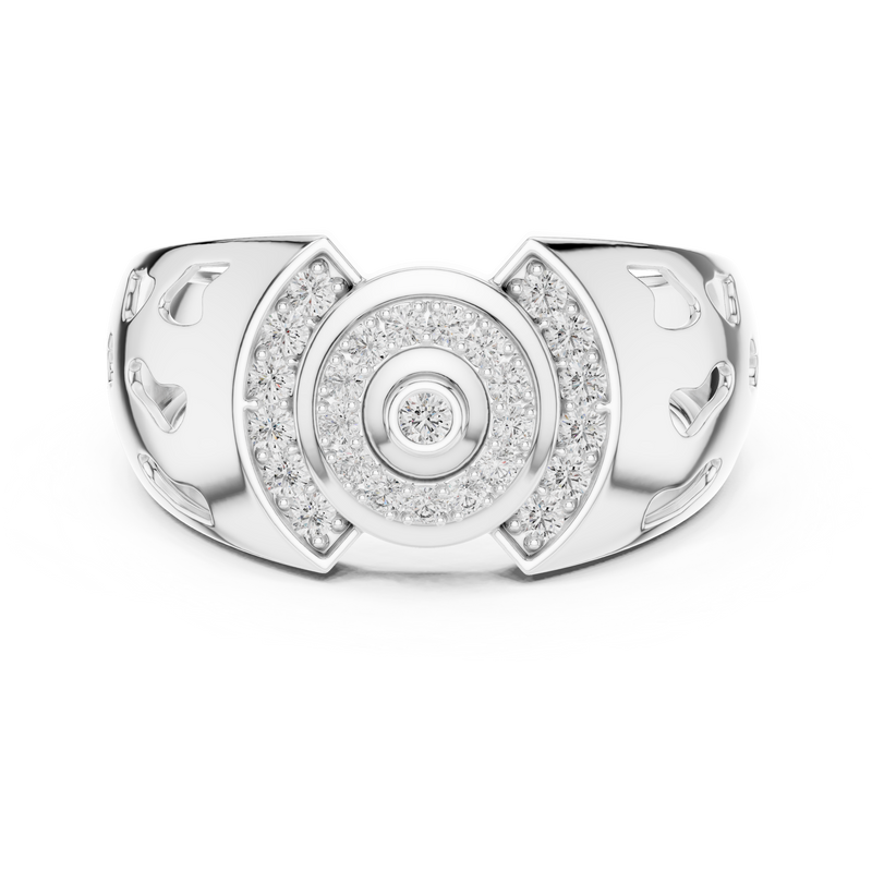 Ladies Ring LR-01 (42) - White Gold - Image