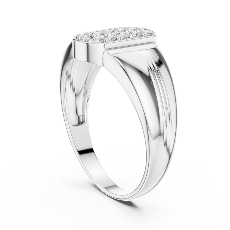 Ladies Ring LR-01 (43) - White Gold - Image