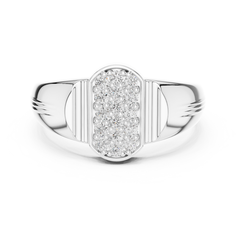Ladies Ring LR-01 (43) - White Gold - Image