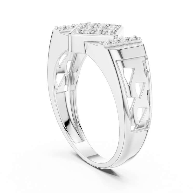Ladies Ring LR-01 (44) - White Gold - Image