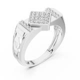 Ladies Ring LR-01 (44) - White Gold - Image