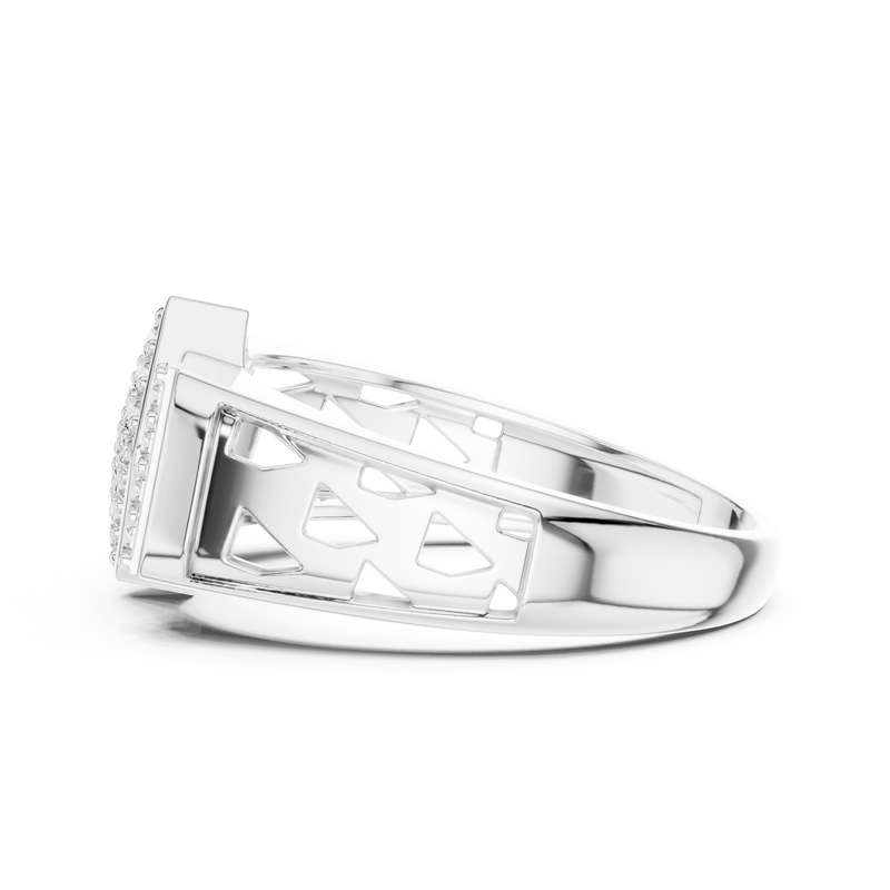 Ladies Ring LR-01 (44) - White Gold - Image