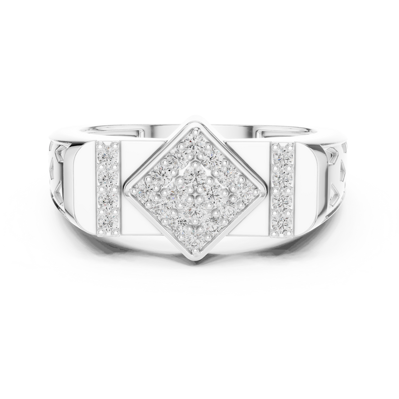 Ladies Ring LR-01 (44) - White Gold - Image