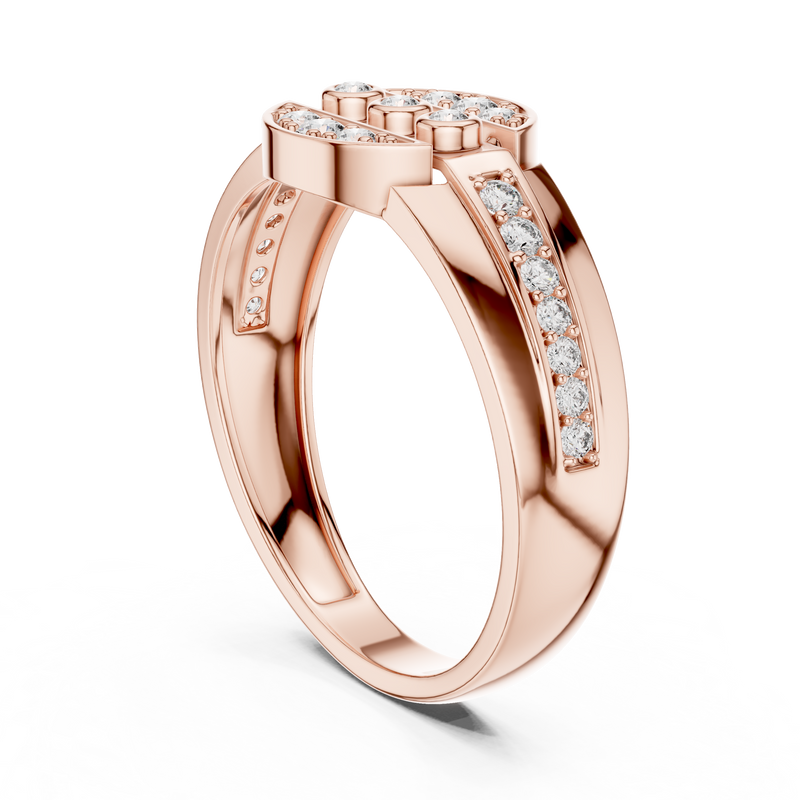 Ladies Ring LR-01 (45) - Rose Gold - Image