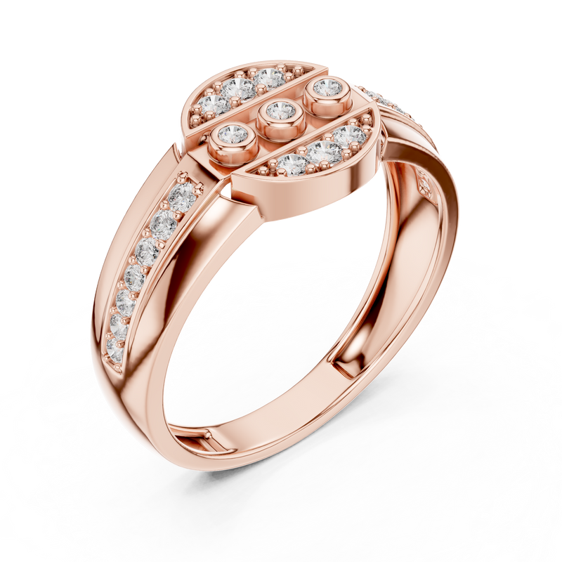 Ladies Ring LR-01 (45) - Rose Gold - Image