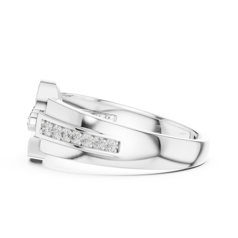 Ladies Ring LR-01 (45) - White Gold - Image