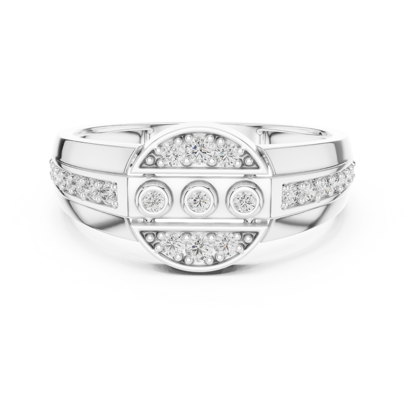 Ladies Ring LR-01 (45) - White Gold - Image