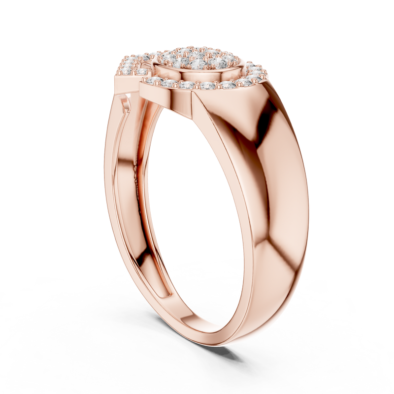 Ladies Ring LR-01 (46) - Rose Gold - Image