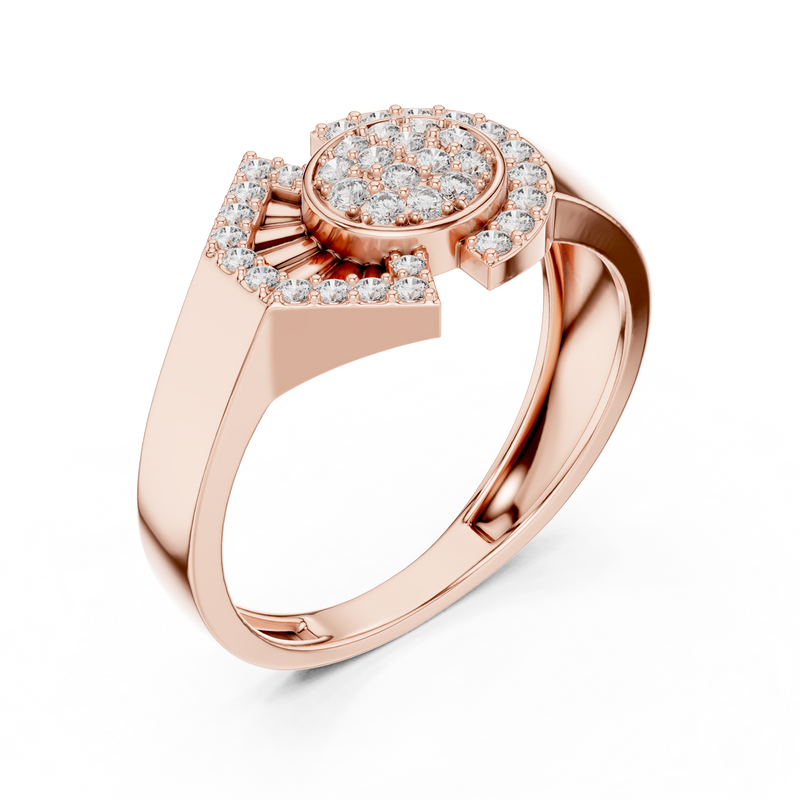 Ladies Ring LR-01 (46) - Rose Gold - Image