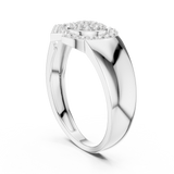 Ladies Ring LR-01 (46) - White Gold - Image