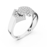 Ladies Ring LR-01 (46) - White Gold - Image