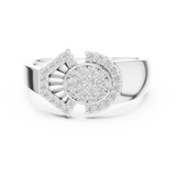 Ladies Ring LR-01 (46) - White Gold - Image