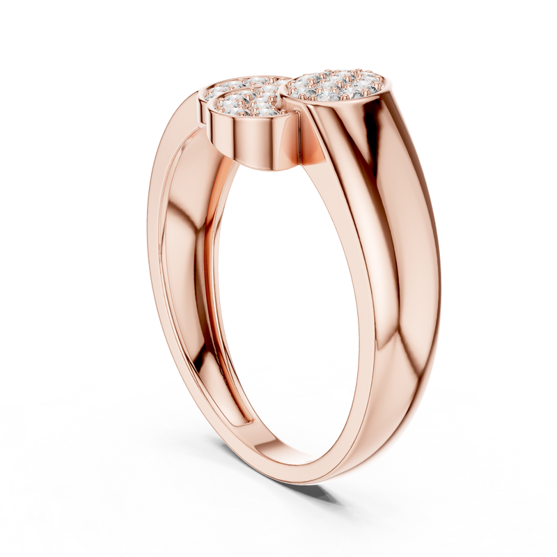 Ladies Ring LR-01 (47) - Rose Gold - Image