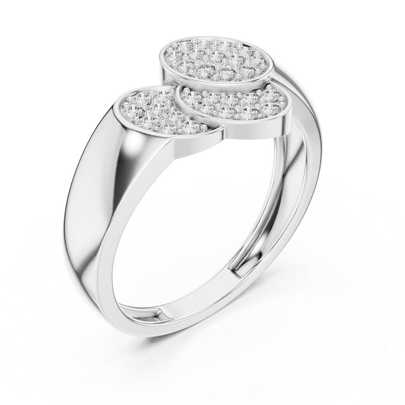 Ladies Ring LR-01 (47) - White Gold - Image