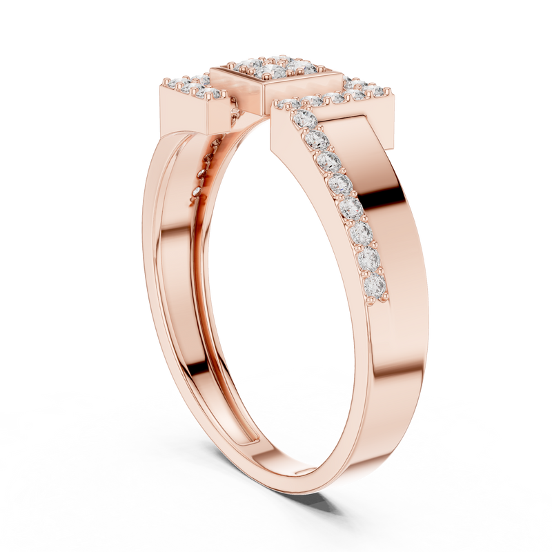 Ladies Ring LR-01 (48) - Rose Gold - Image