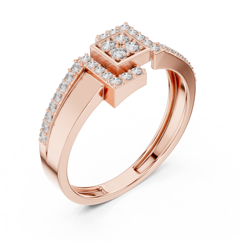 Ladies Ring LR-01 (48) - Rose Gold - Image