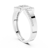 Ladies Ring LR-01 (48) - White Gold - Image