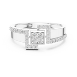 Ladies Ring LR-01 (48) - White Gold - Image