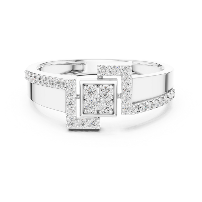 Ladies Ring LR-01 (48) - White Gold - Image