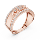 Ladies Ring LR-01 (49) - Rose Gold - Image