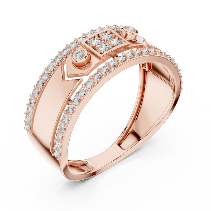 Ladies Ring LR-01 (49) - Rose Gold - Image