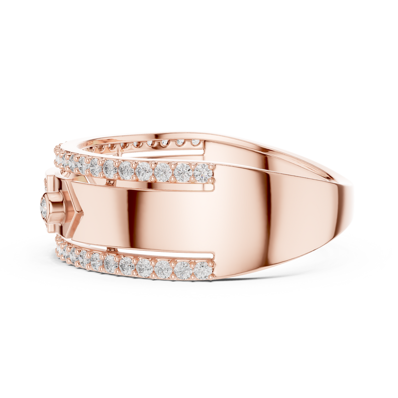Ladies Ring LR-01 (49) - Rose Gold - Image