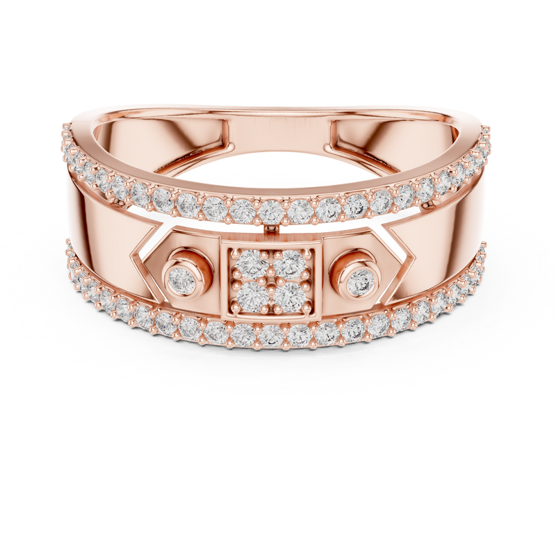 Ladies Ring LR-01 (49) - Rose Gold - Image