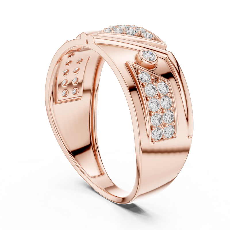 Ladies Ring LR-01 (50) - Rose Gold - Image