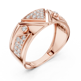 Ladies Ring LR-01 (50) - Rose Gold - Image