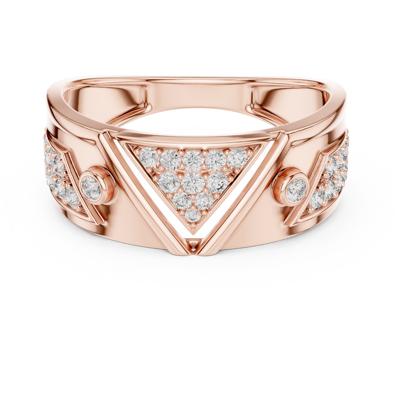 Ladies Ring LR-01 (50) - Rose Gold - Image