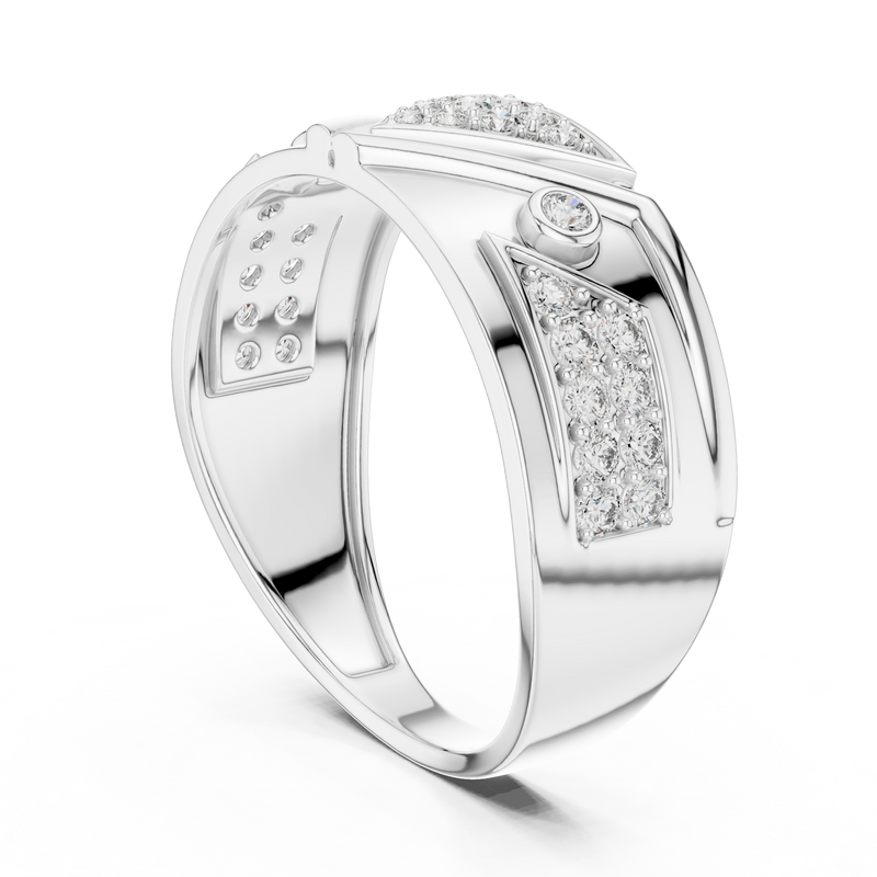 Ladies Ring LR-01 (50) - White Gold - Image