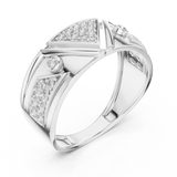 Ladies Ring LR-01 (50) - White Gold - Image