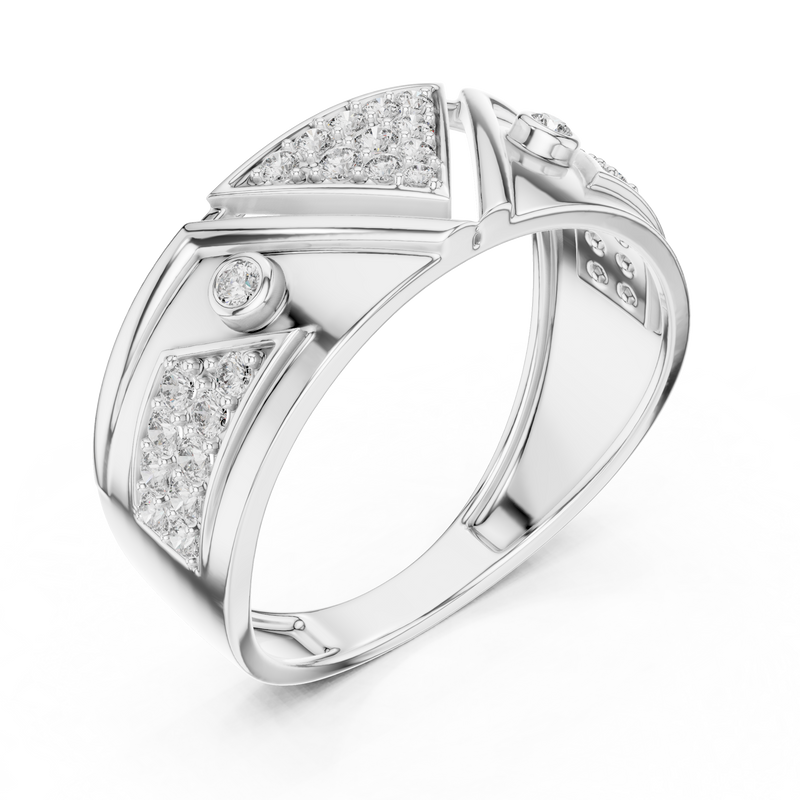 Ladies Ring LR-01 (50) - White Gold - Image