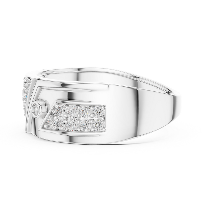 Ladies Ring LR-01 (50) - White Gold - Image