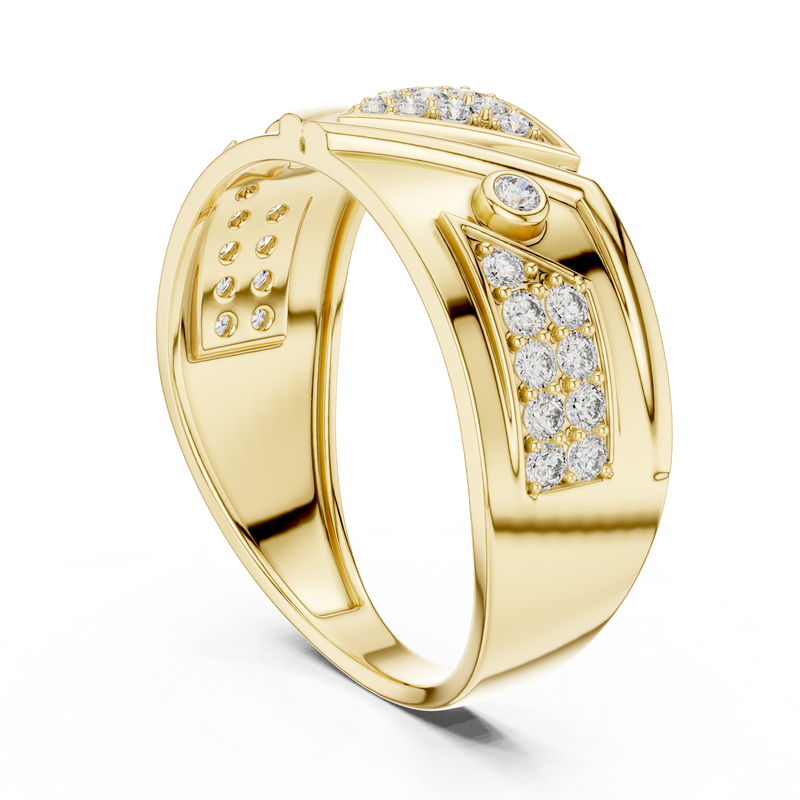 Ladies Ring LR-01 (50) - Yellow Gold - Image