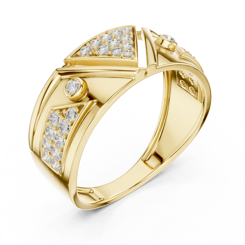 Ladies Ring LR-01 (50) - Yellow Gold - Image