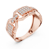 Ladies Ring LR-01 (51) - Rose Gold - Image