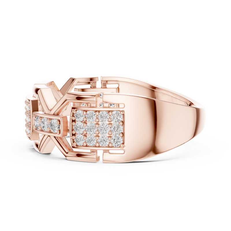Ladies Ring LR-01 (51) - Rose Gold - Image
