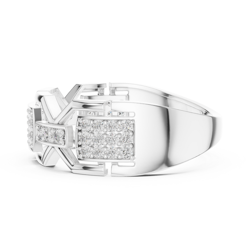 Ladies Ring LR-01 (51) - White Gold - Image