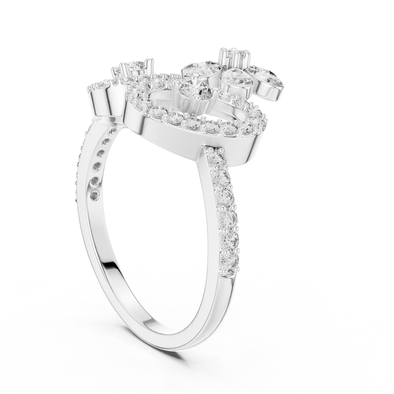 Ladies Ring LR-01 (52) - White Gold - Image